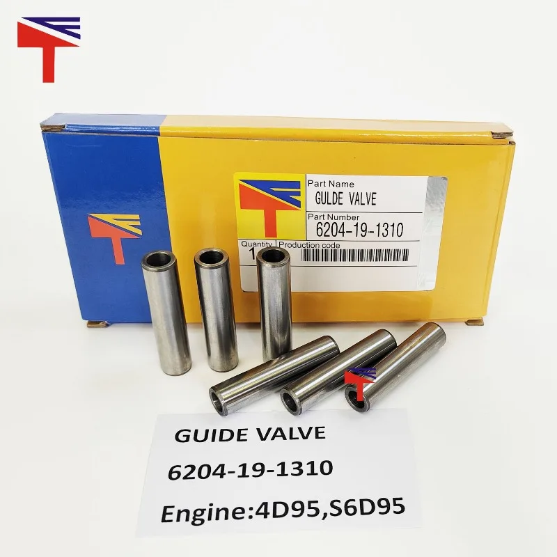 20PCS Valve Guide 6204-19-1310 for Construction Machinery 4D95 S6D95 Engine Parts