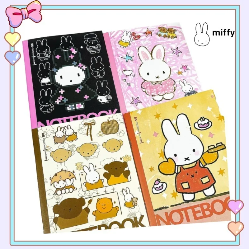 

New Miffy Cartoon Cute ins Style B5 Notebook High Color Value Simple and Generous Student Hand Account Line Exquisite Notepad