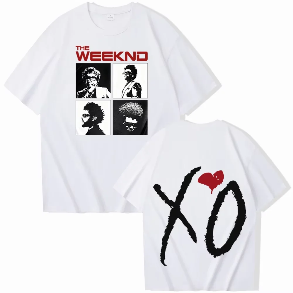 2026 New Rapper The Weeknd Merch Themed Tops Men Women Fashion Hip Hop Casual Loose Short Sleeve T-shirts