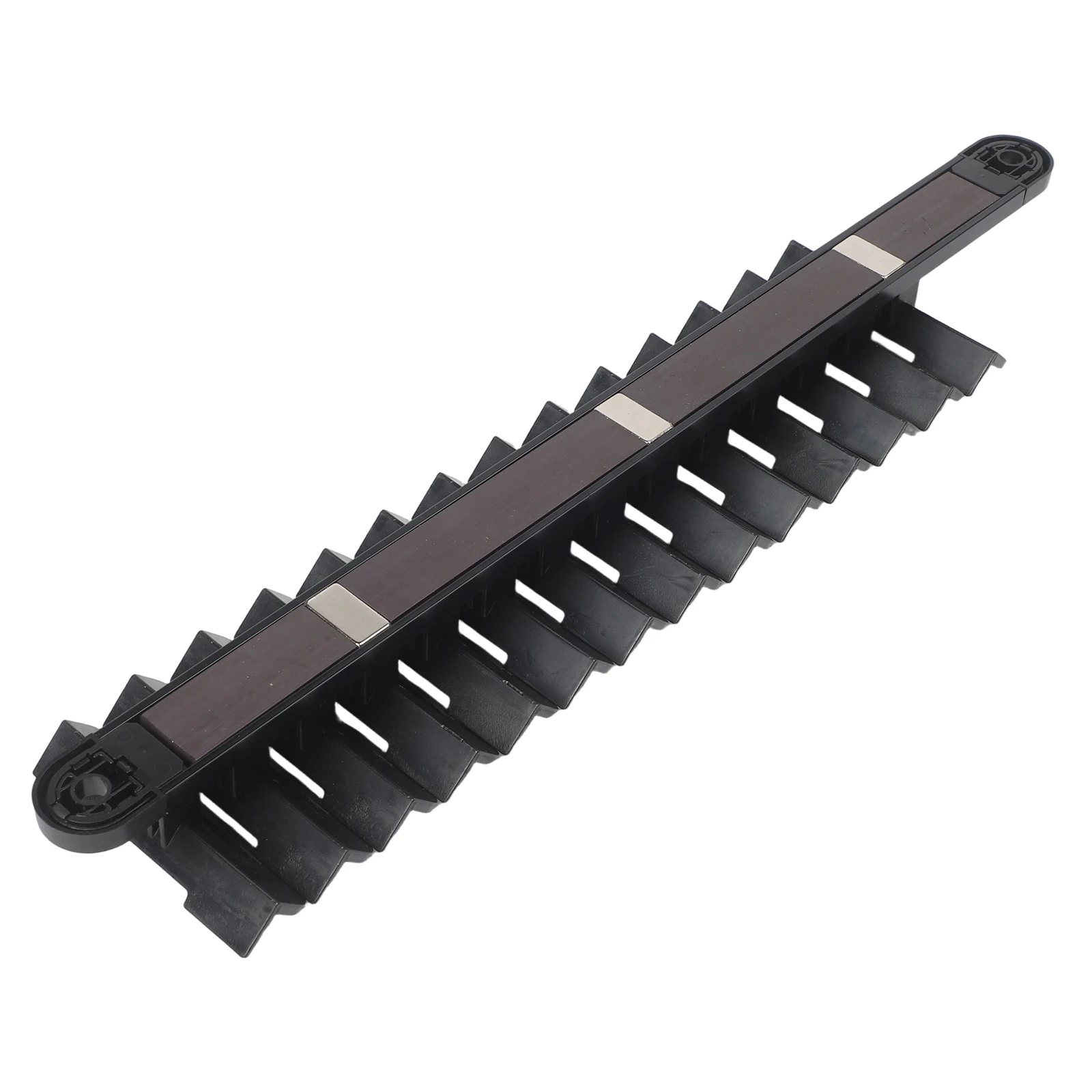 

Adjustable Magnetic Wrench Organizer with 14 Slots for Wall Mounted Tool Storage in Home and Professional Settings