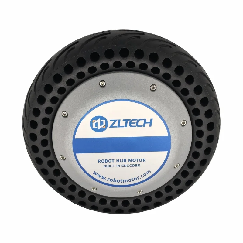 CE ROHS IP65 10Inch 800W 48V 150RPM 300kg Load Brushless Robot DC Drive Wheel Hub Motor With Encoder For Wheelbarrow