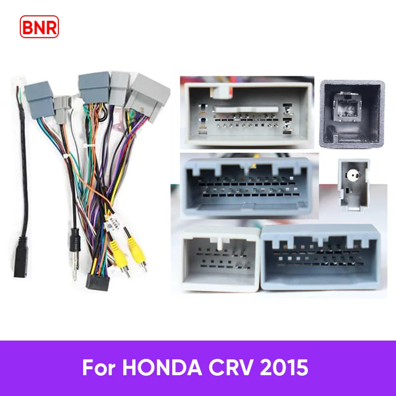 MAMSM For HONDA AVANCIER ODYSSEY CRV ACCORD BNR Cable Car Radio Canbus Decoder Power Cable Power Wiring Harness Adapter