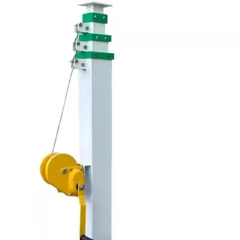 Manual Lift Pole (3M/4M/5M/6M) Manual Telescopic Mechanical Winch Large-Scale Fire Emergency Lighting Equipment Mount