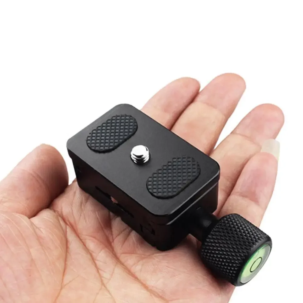 Suitable for Camera Tripod Ball Head, 1/4 Quick Release QR Board Clip Adapter Mounting Bracket