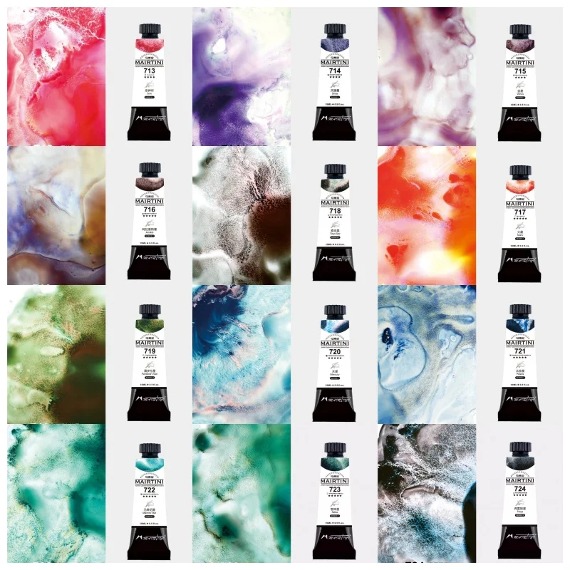 

MAIRTINI новая многослойная цветная акварельная краска Master Grade 15 мл тюбик предварительно окрашенный цветной художник класс живопись товары для рукоделия