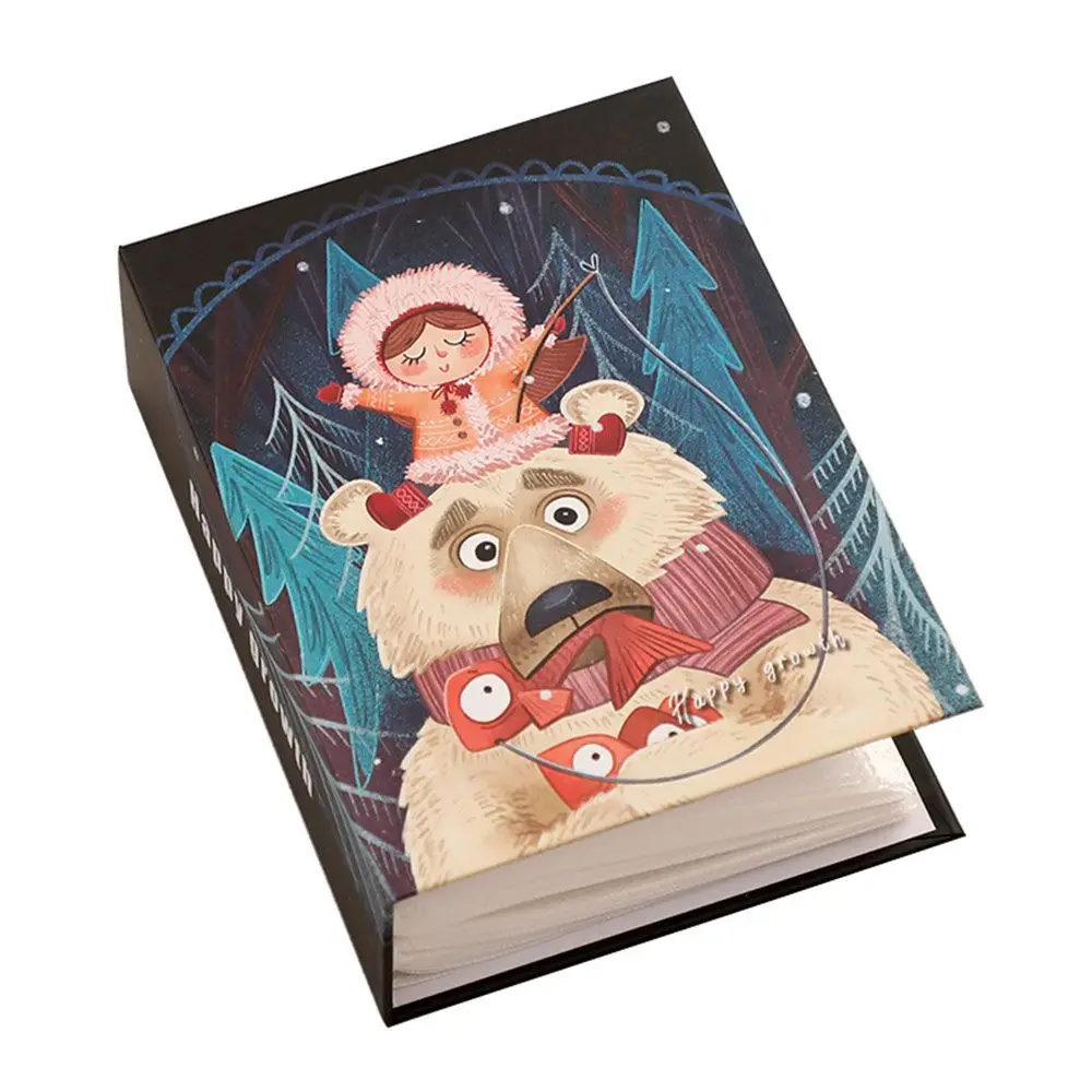 4R 100pcs Photo Album Memorial Book Cartoon Insert Recall Cute Good Time Child Gift Cute Cartoon Photo Albums