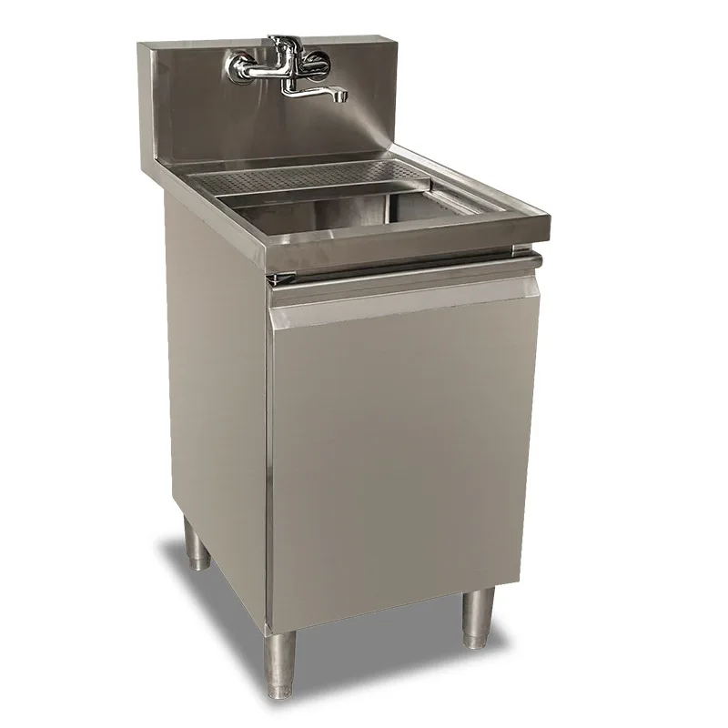 

Stainless steel sink cabinet integrated commercial cabinet with platform dishwashing sink vegetable basin stainless steel sink