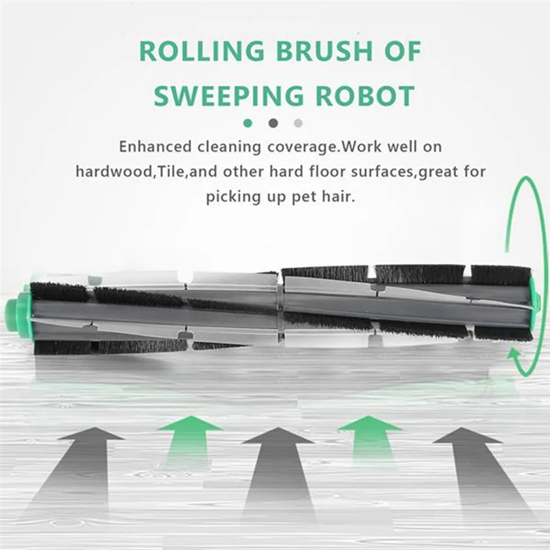 ABRG-5 шт. для пылесоса Vorwerk Kobold VR200 VR300, аксессуары, роликовая боковая щетка, HEPA-фильтр, сверхпрочные аксессуары