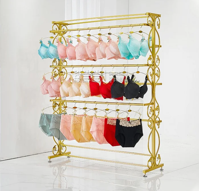 Underwear rack display rack floor type sock rack bra rack lingerie rack in women's clothing store