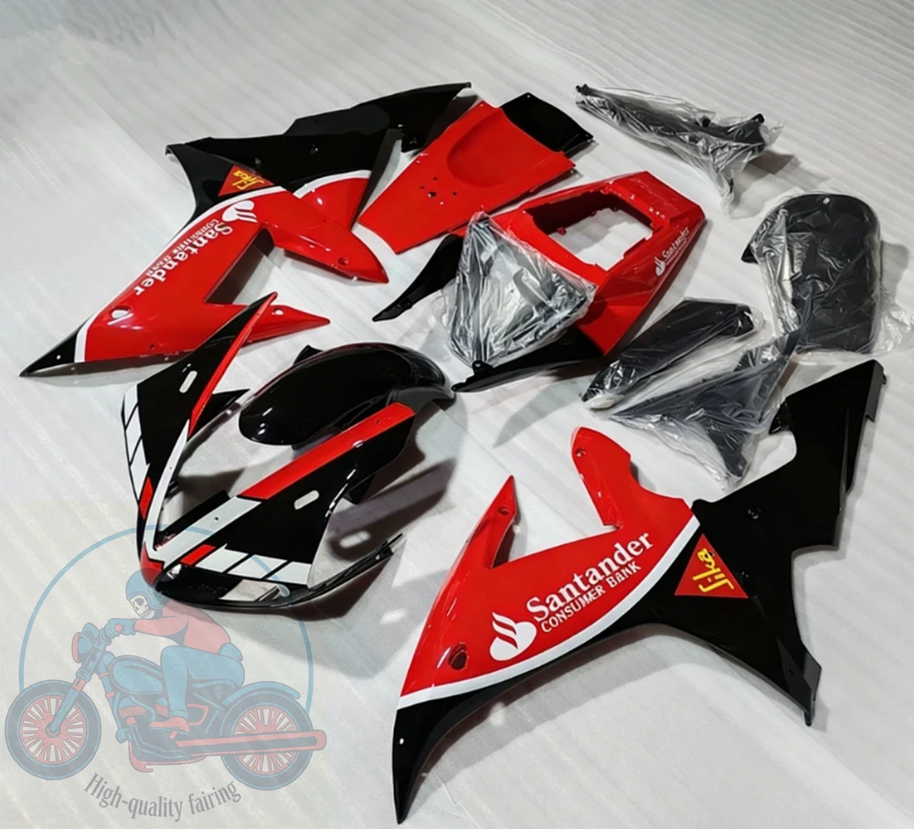 High quality New ABS Full Fairings Kit Fit for YAMAHA R1 2002 2003 02 03 Bodywork Set Custom Red Black