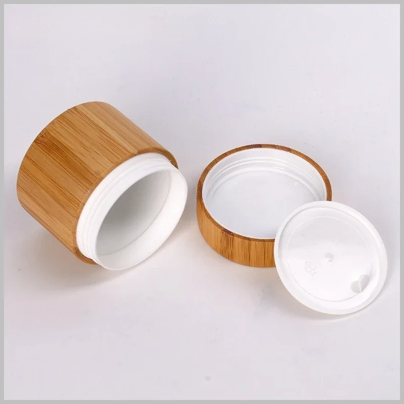 

2/5/10pcs/lot High Quality 10g 20g 30g 50g 100g 150g 200g 250g Bamboo Wood Face Cream Bottle PP Cosmetics Jars Wholesale