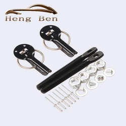 Universal Alloy Mount Bonnet Hood Pin Pins Lock Latch Kit Racing Sport Car