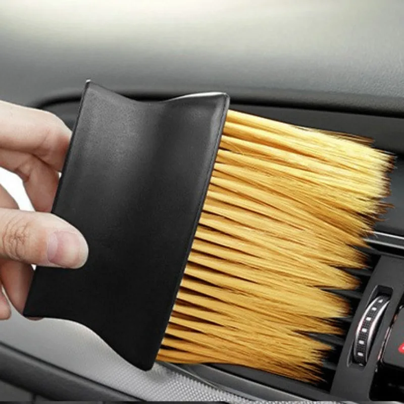 

Car Air Outlet Cleaning Brush Dashboard Air Conditioner Detailing Dust Sweeping Tools Auto Interior Home Office Duster Brushes