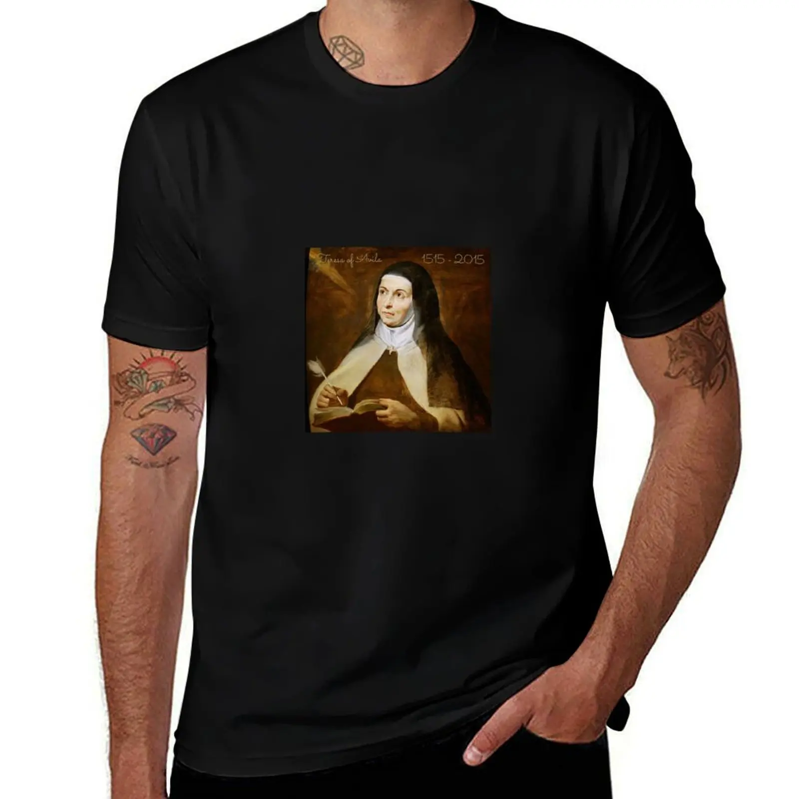 

Teresa of Avila 1515-2015 by Rubens T-Shirt blue lock gifts for boyfriend baggy shirts man t shirt anime shirts men