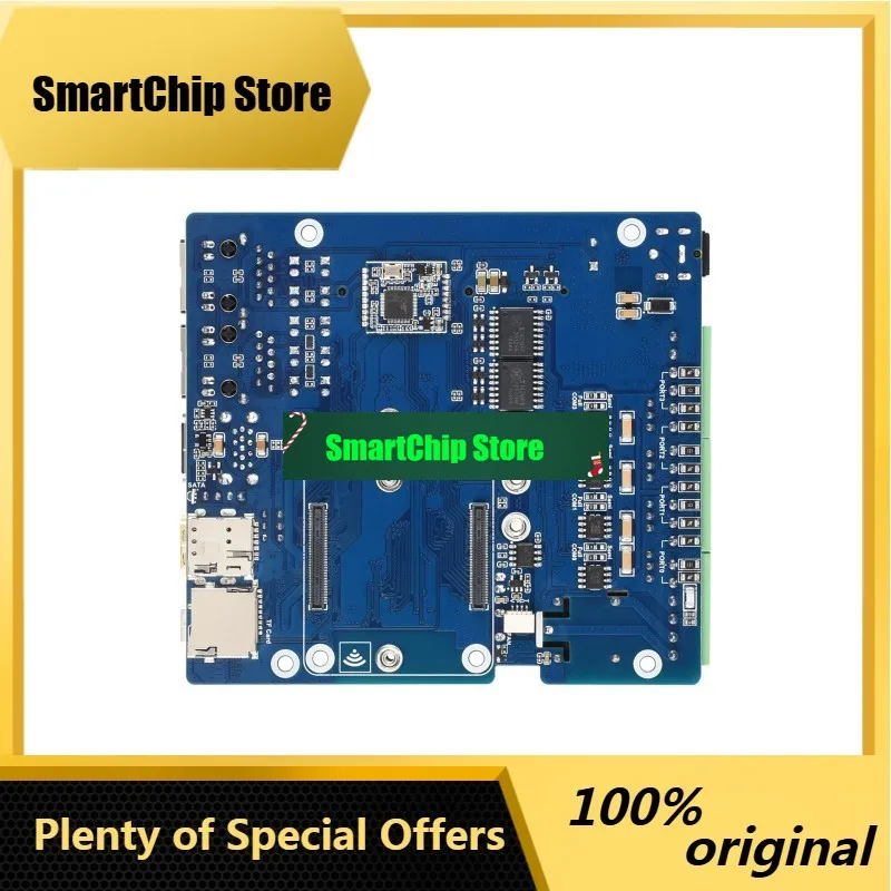 SmCpWaveshare Cm5-eth-rs485-4g-base,gigabit/2.5g Dual Ethernet Multi-function Expansion Board Based On Raspberry Pi Cm5(not Incl