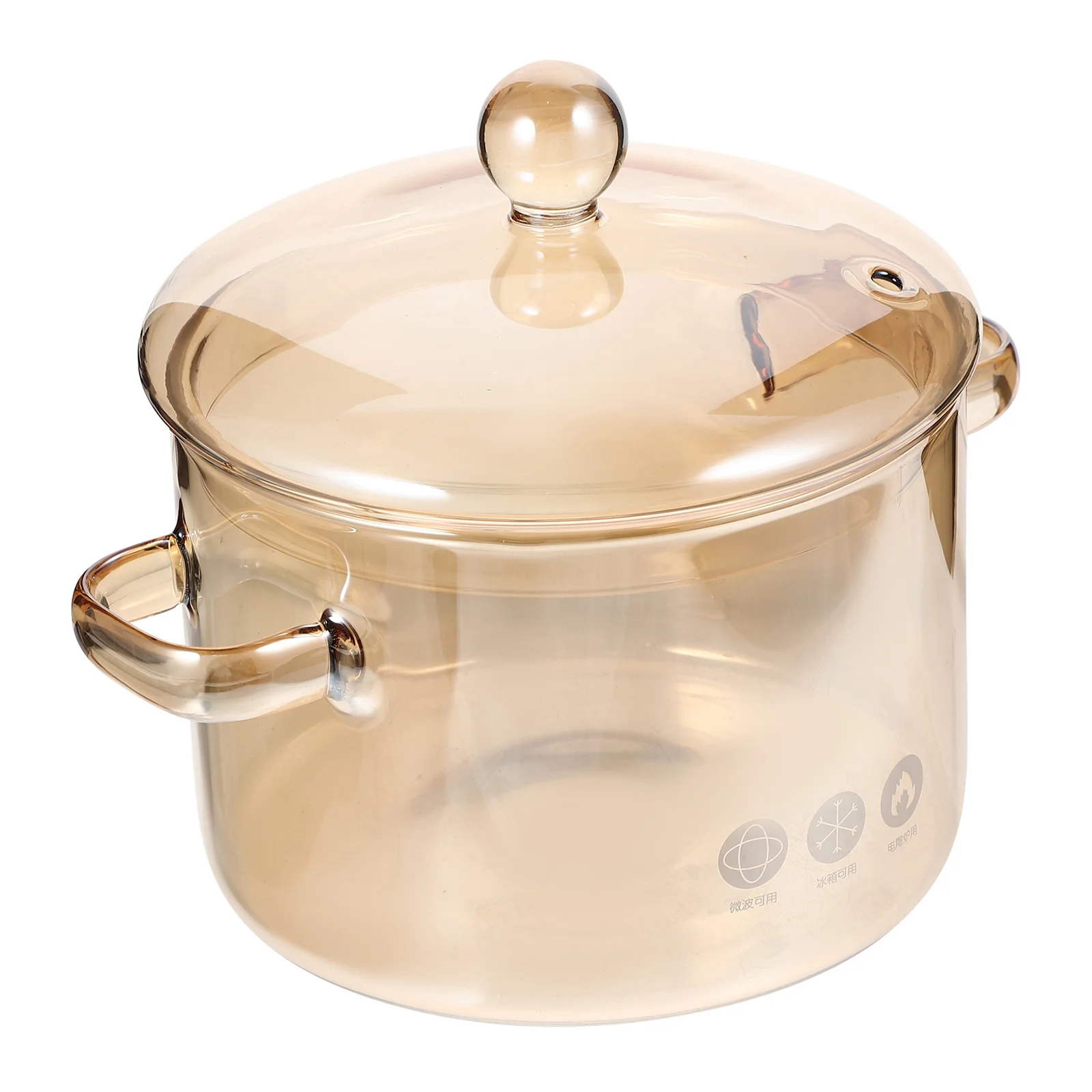 

High Borosilicate Glass Stockpot 1300Ml Transparent Simmer Pot for Stove Soup Stew Pasta Cooking Pot with Lid Glass Stew Pots