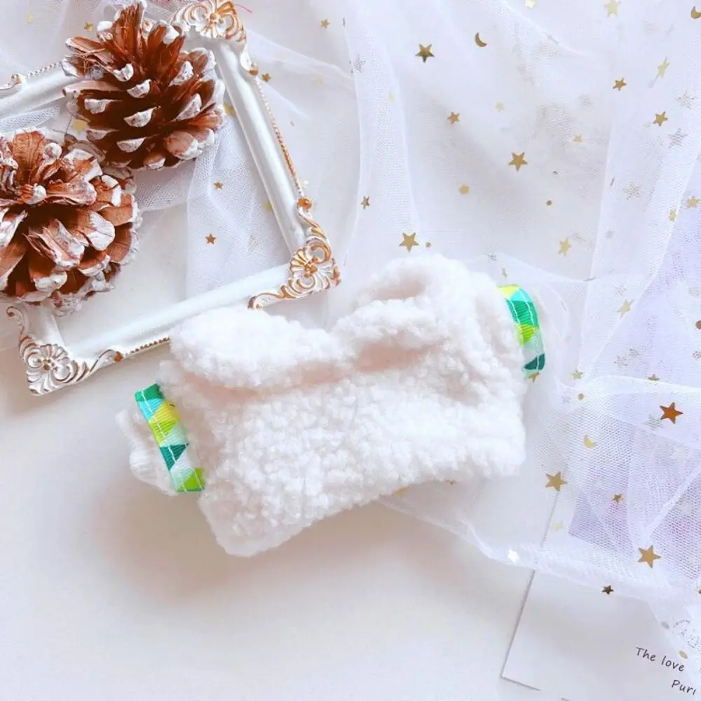 20Cm Poppenkleding Pluche Vest Broek Mini Kleding Jas Hoofddeksels Katoen Gevulde Poppen Schoenen Tassen Accessoires Outfit T-Shirt Pak