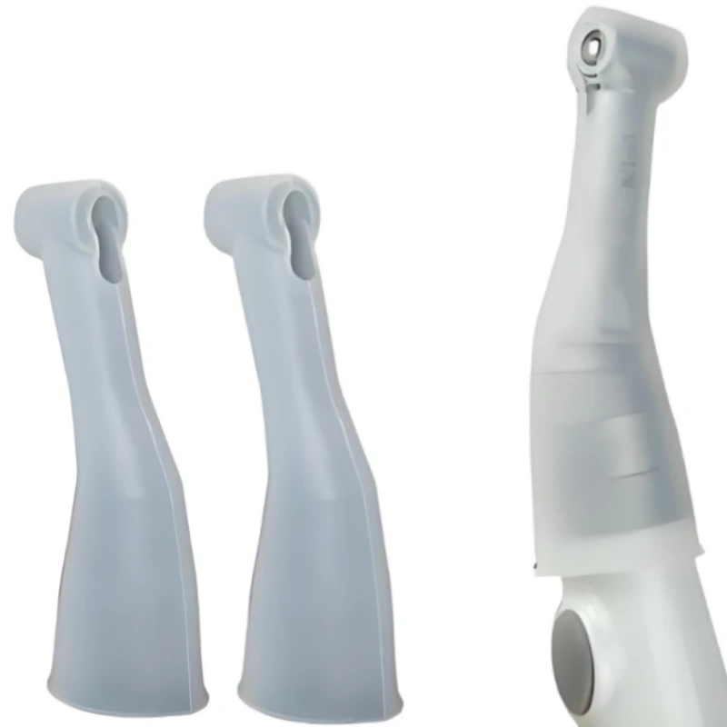 5Pcs Dental Handpiece Insulation Sleeve Silicone Protection Sheath for Contra Angle Motor Head Avoiding Wear and Vibration ﻿