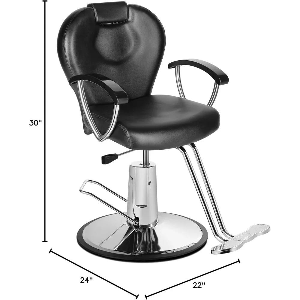 كرسي حلاقة مستلق كرسي صالون هيدروليكي لمصفف الشعر مع مسند رأس لكرسي المصمم لجميع الأغراض