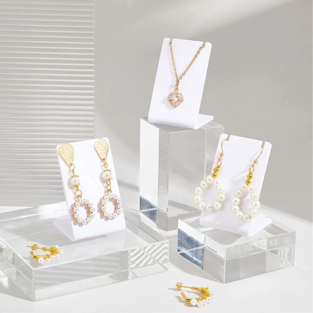 Acrylic Earring Display Rack Modern Ear Display Stand Jewelry Display Rack Transparent For Jewelry Store Dressing Room Boutique