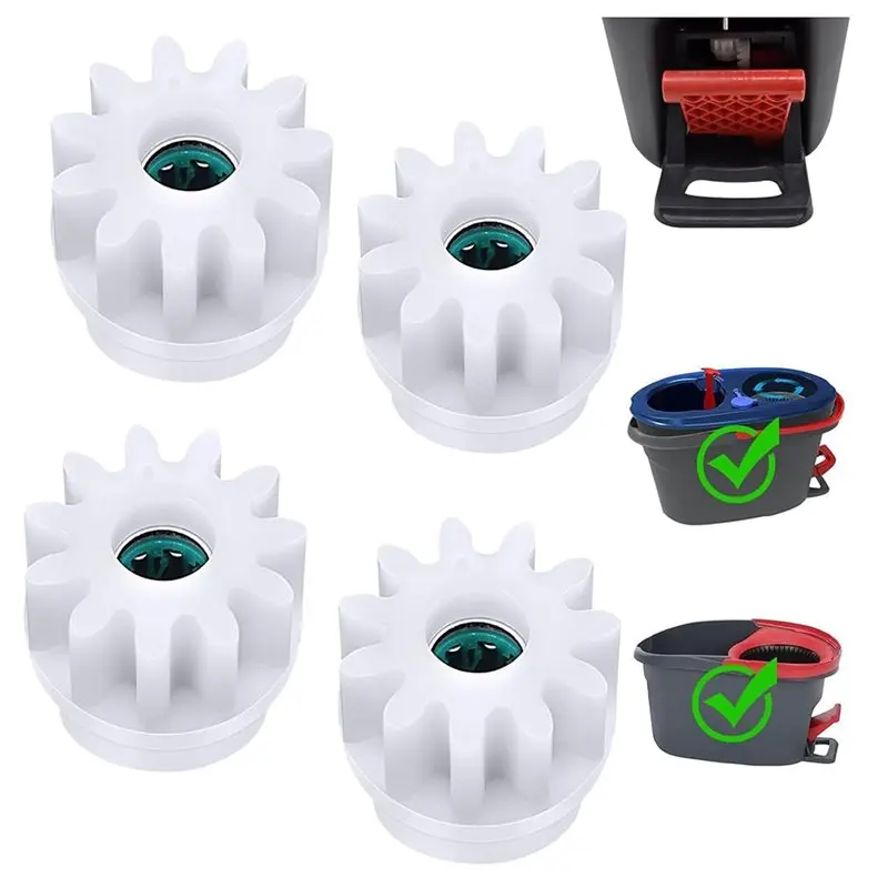 B97A-For Ocedar Vilida Rotating Mop Bucket Replacement- 4Pcs Spin Mop Bucket Gear One-Way Clutch Bearing Sprocket Repair Parts