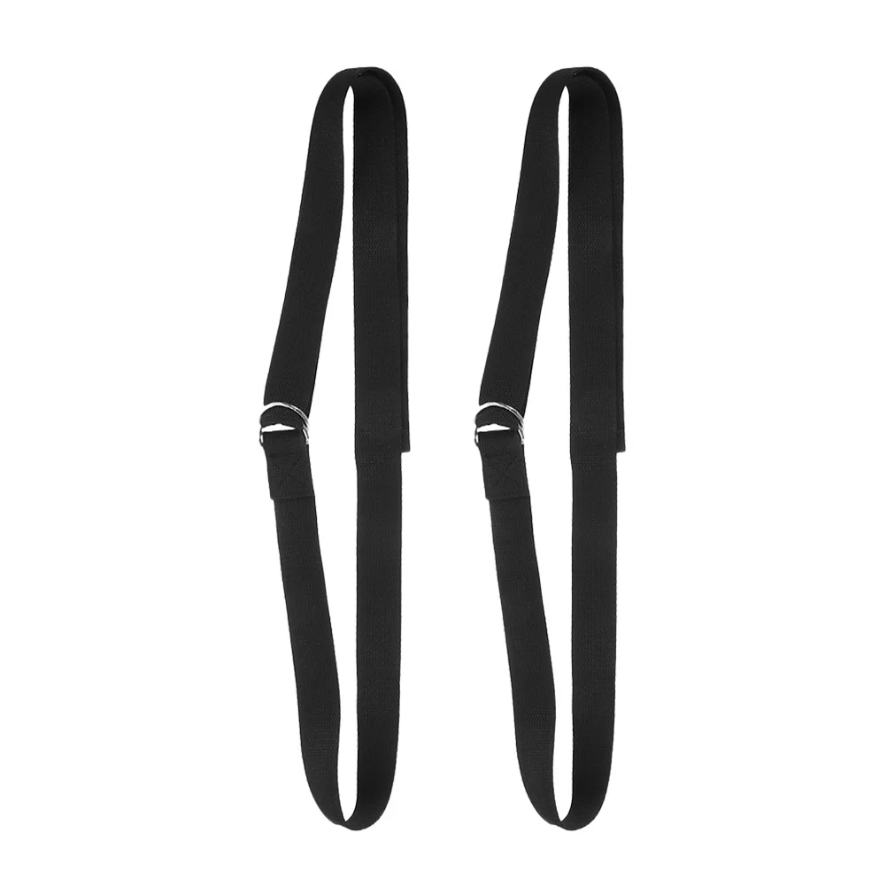 

2Pcs Yoga Strap Precision Cut No Curl Strong Elasticity Stretch Band for Daily Use Workout Muscle Activation Exercise Band