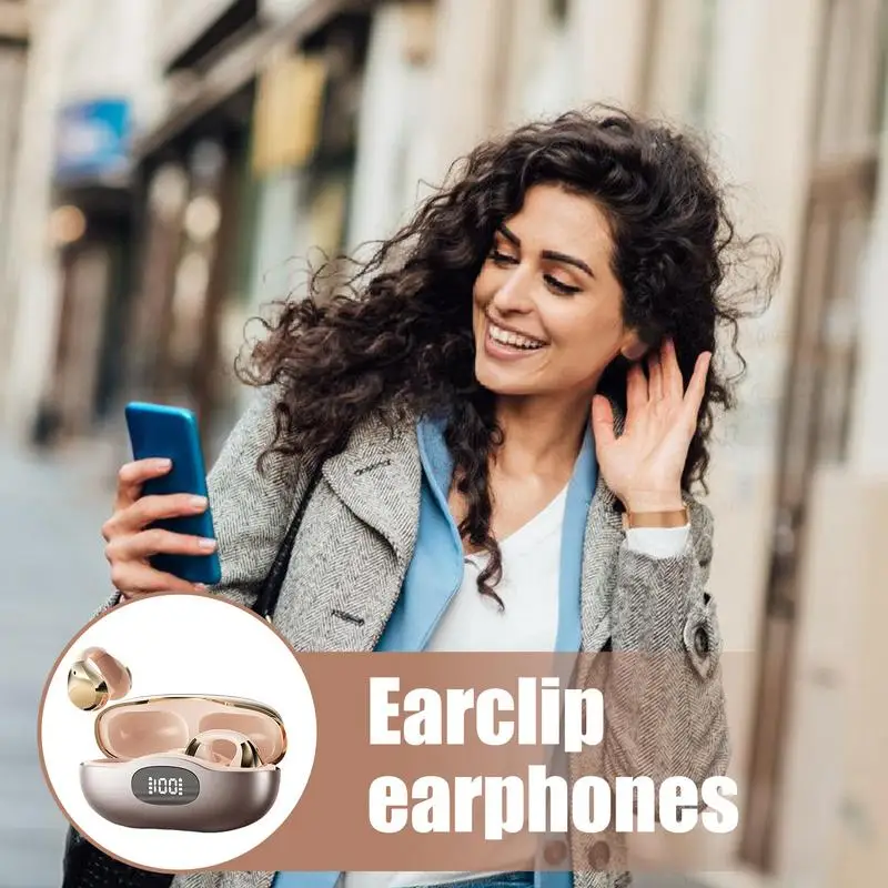 Беспроводные наушники с ушными крючками Легкие спортивные наушники Эргономичные удобные наушники с шумоподавлением Эстетический дизайн