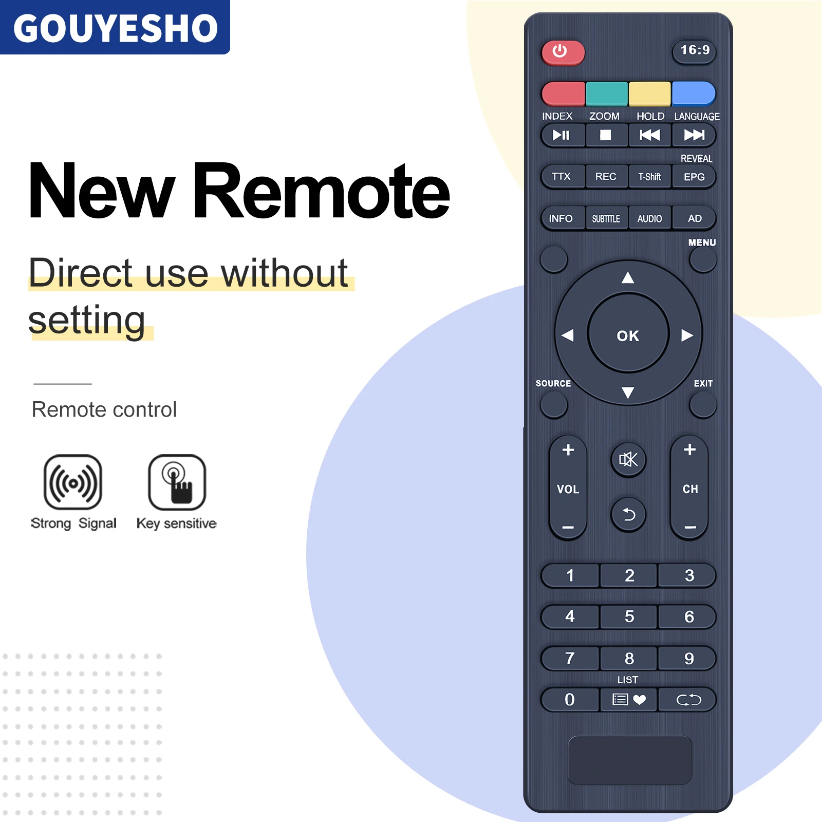 New Remote Control for DAEWOO RC-863PK U43V870VKA U55V870VKA TV