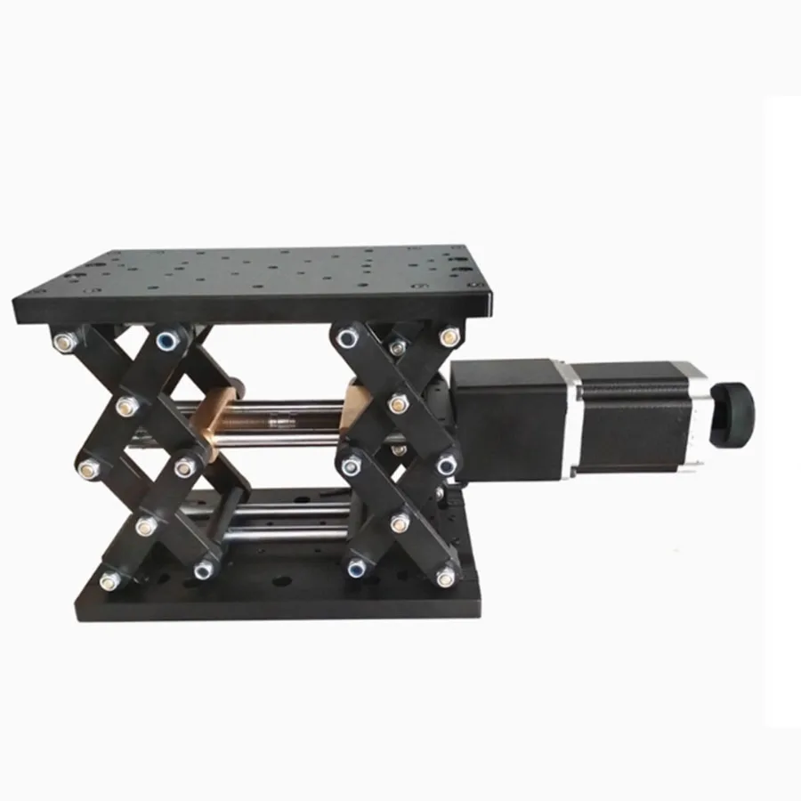PT-GD402 electric lifting platform displacement platform lifter Z-axis lifting platform 120 stroke double scissor sliding table