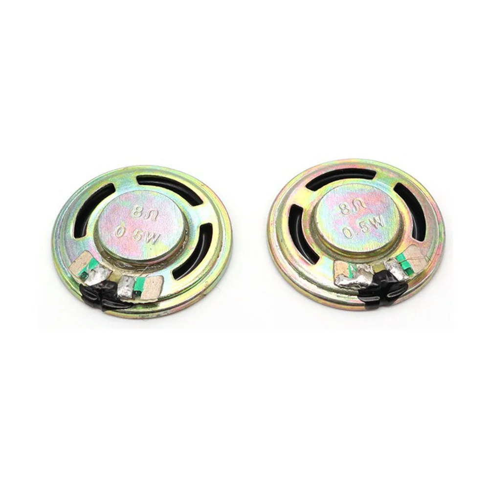 5pcs 0.5W  8 Ohm Speaker Loudspeaker 23mm Diameter Small Trumpet 0.5 watt 8R Thickness 5MM for Toys/Blood Pressure Monitor