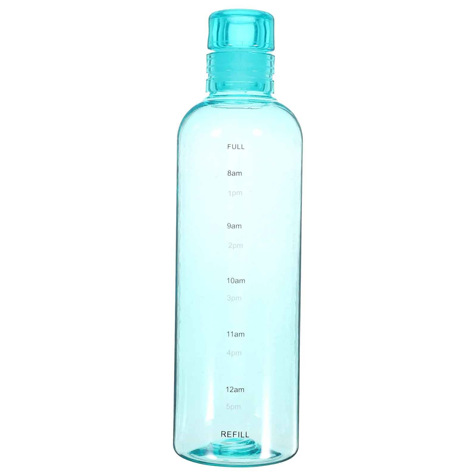 

Transparent 500ml Green Drinking Bottle with Time Scale Durable Safe Portable Fitness Sealed Travel Reusable Water Bottle