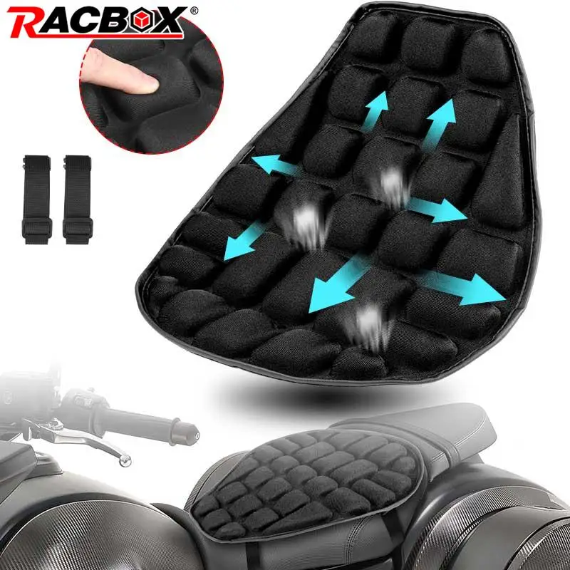 35cm Lycra Fabric Sponge Filling Motorcycle Seat Cushion Breathable Anti-slip Particle 30% Less Stress Non-inflatable Supplies