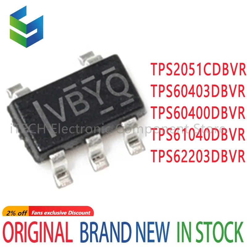 10PCS/LOT TPS2051CDBVR VBYQ TPS60400DBVR PFKI TPS60403DBVR PFNI TPS61040DBVR PHOI TPS62203DBVR PHNI SOT-23 New In Stock