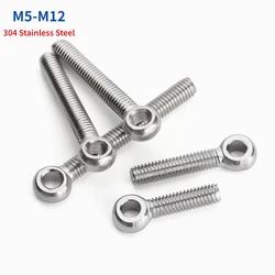 M5 M6 M8 M10 M12 GB798 304 Stainless Steel Ring Link Bolt Fisheye Eye Slip Hole Anchor Stud Screw