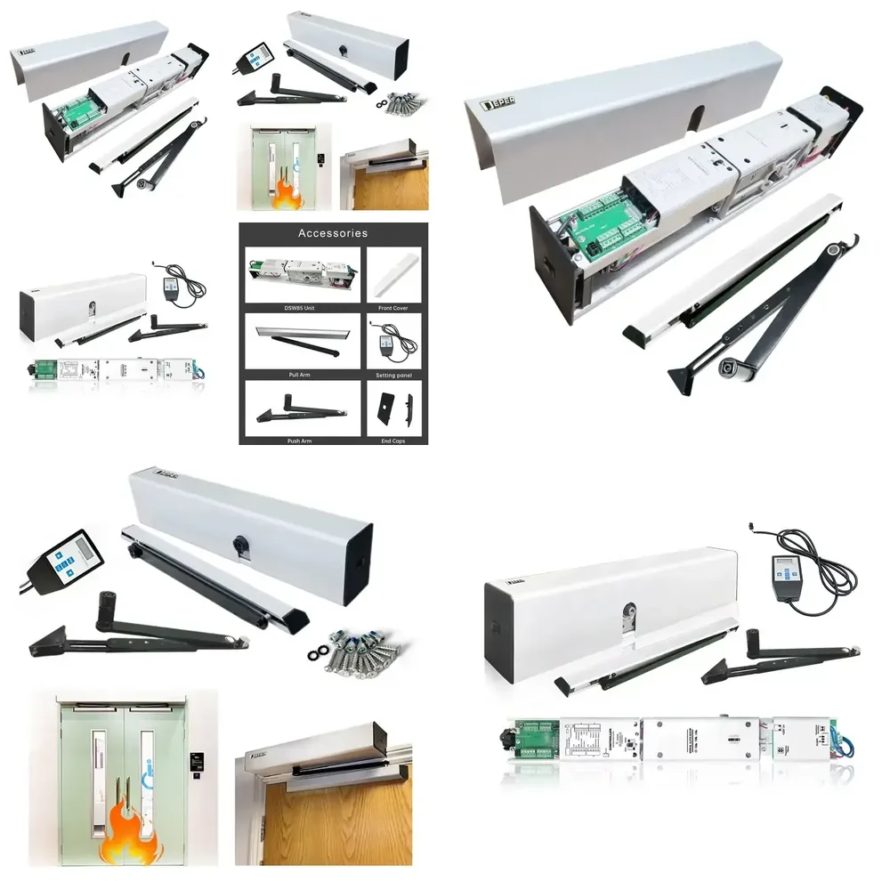 

50 European Standard DSW85 Built-In Spring Electric Automatic Swing Door Operator Fire-Rated Automatic Door Closer