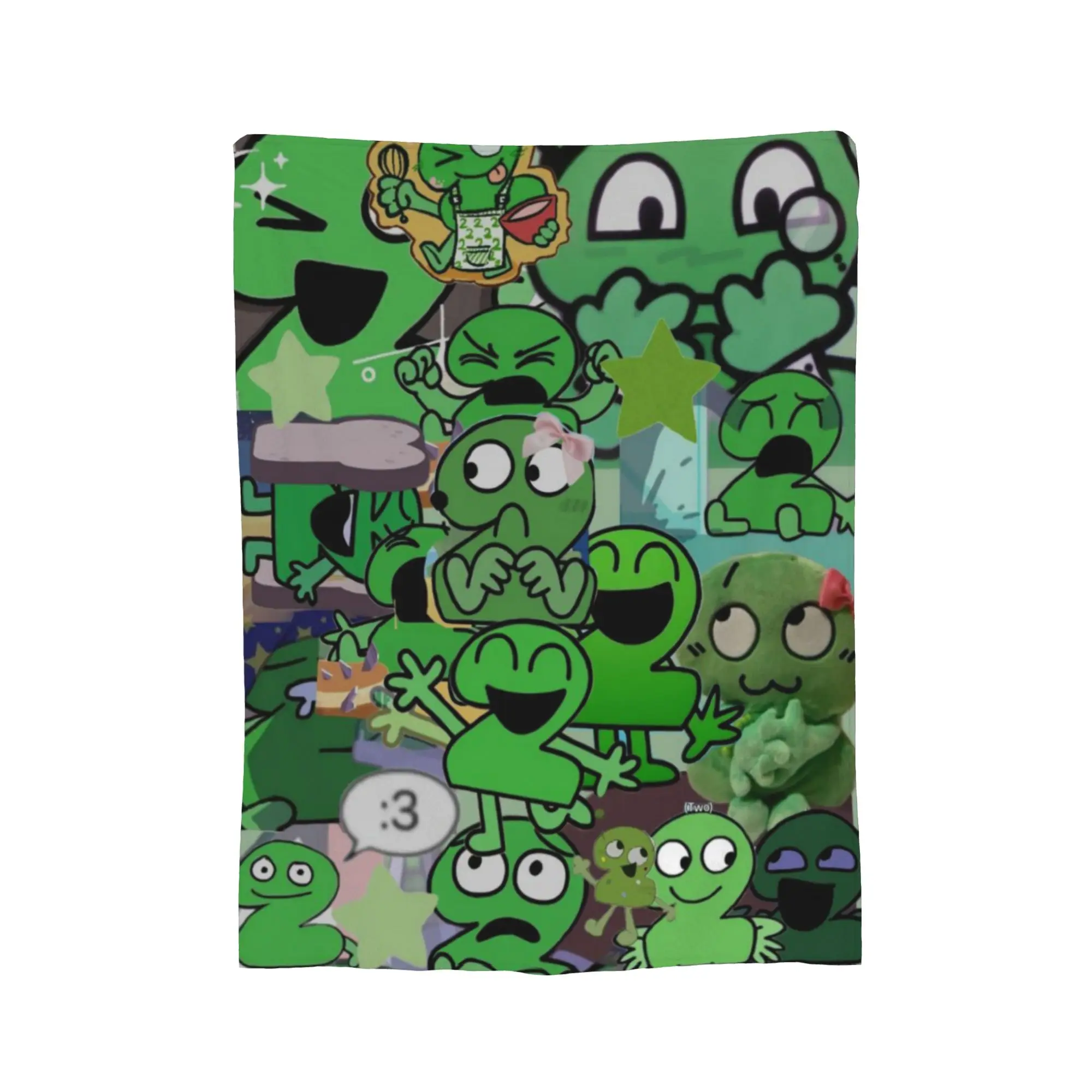 Customize BFDI Battle for Dream Island Print Blanket For Men Women Warm Cozy Fluffy  Throw Blankets for Couch 50x60 Inches Multi