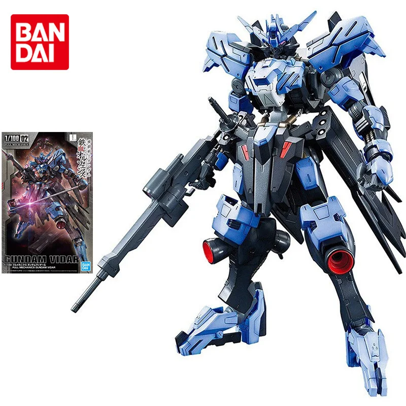 Bandai Gundam Gundam Model Kit Anime Figure TV 02 1/100 IRON-BLOODED ORPHANS ASW-G-XX Vidar Genuine Gunpla Action Toy Figure