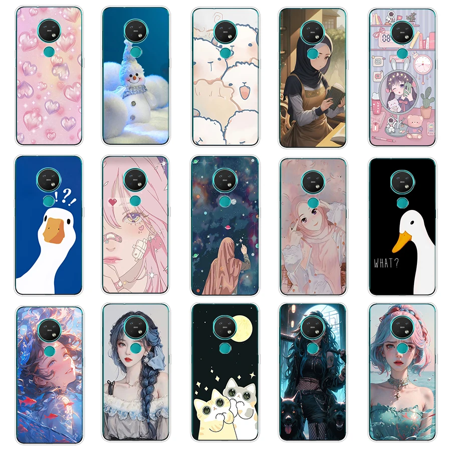 1 For Nokia 5.4/7.2/Nokia 6/Nokia 7/nokia 230 Case TPU Soft Silicon Protecitve Shell Cover casing