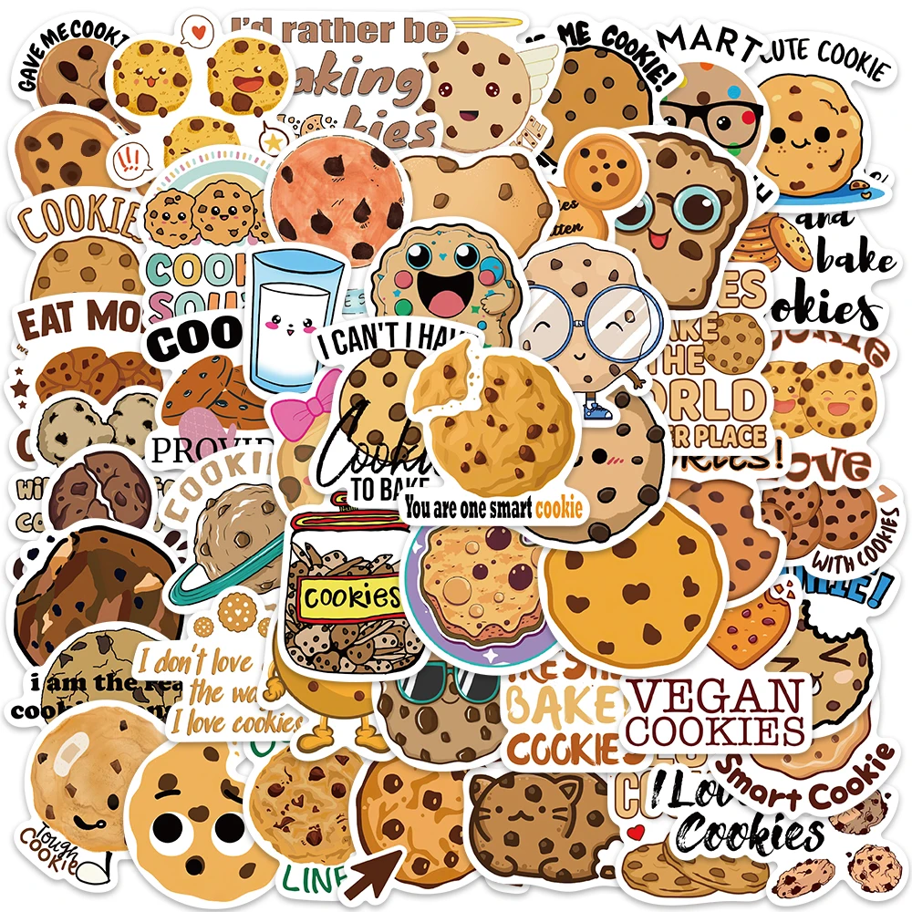 

50PCS Cartoon Cookie Stickers INS Style Graffiti Decals For Laptop Luggage Wp Glasses Box Notebook Exquisite Stickersater Cu