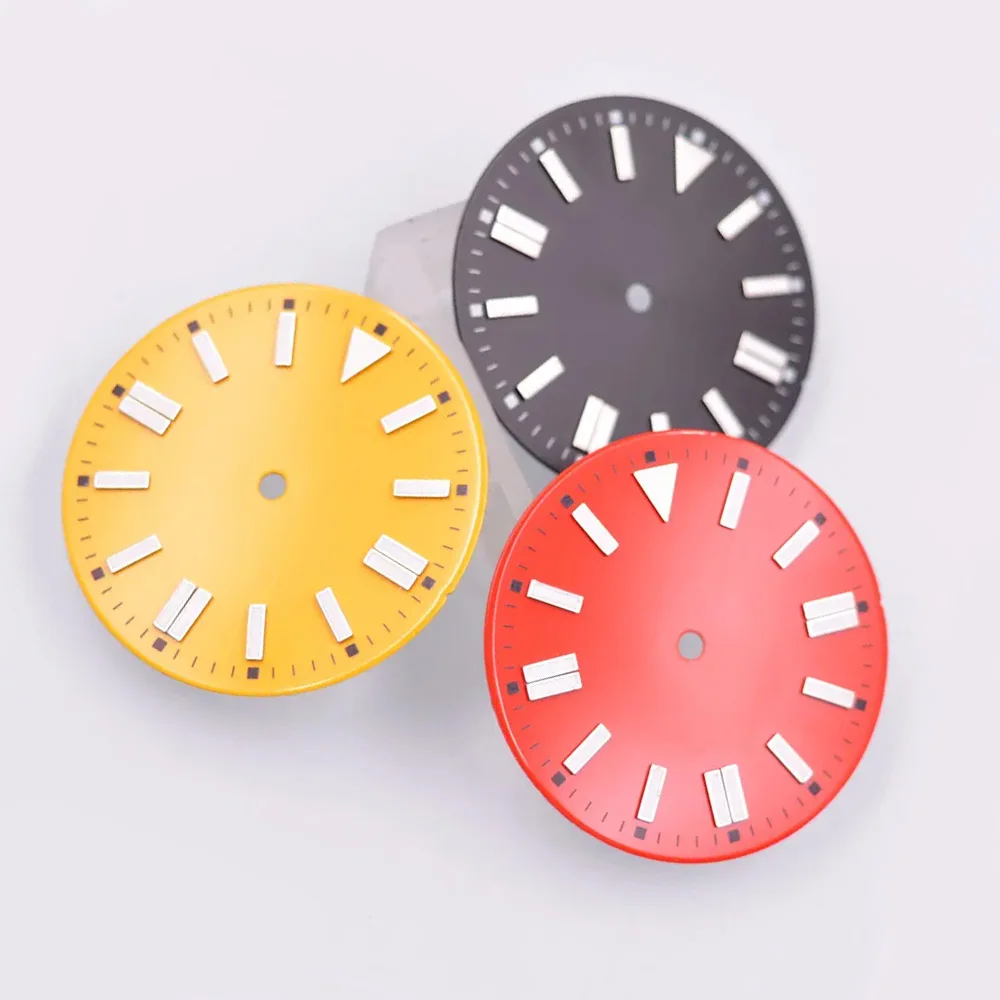 28.5mm / 31mm Luminous Watch Dial Fit NH35 NH36 ETA 2836 2824 Miyota 8205 8215 Movement Sterile dial