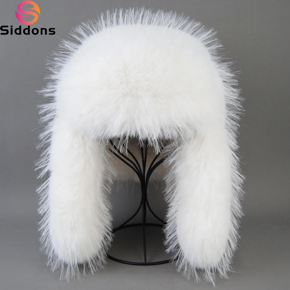 Hot High-end Luxury Artificial Hat Unisex False Raccoon Fur Hat Lei Feng Cap Ear Cap Real False Fur Hat 100% Top False Hat