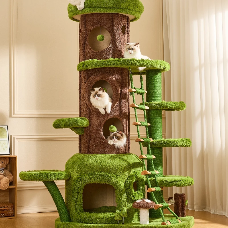

Cat litter cat tree integrated Tongtian tree big cat household universal in all seasons