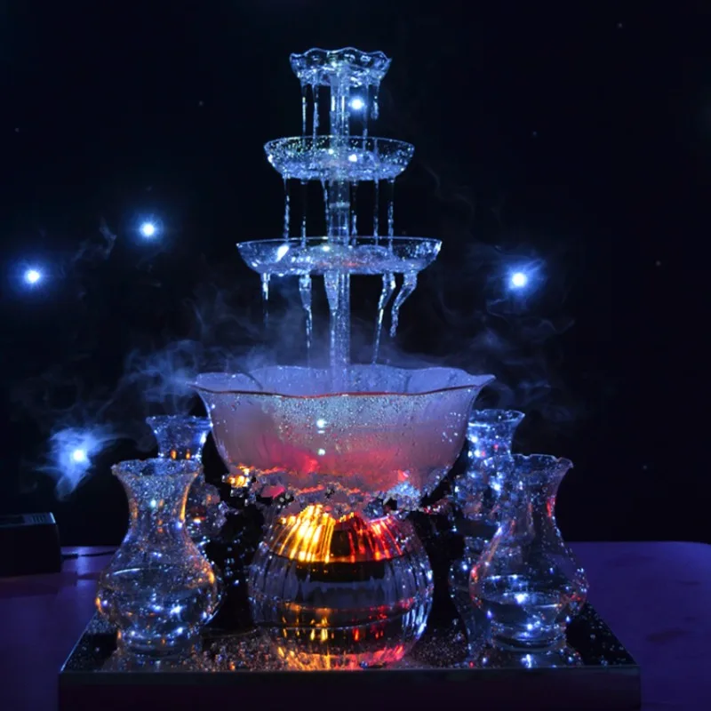 3-Tier Wine Champagne Party Fountain Red Wine Dispenser Juice Drink Beer Waterfall Machine