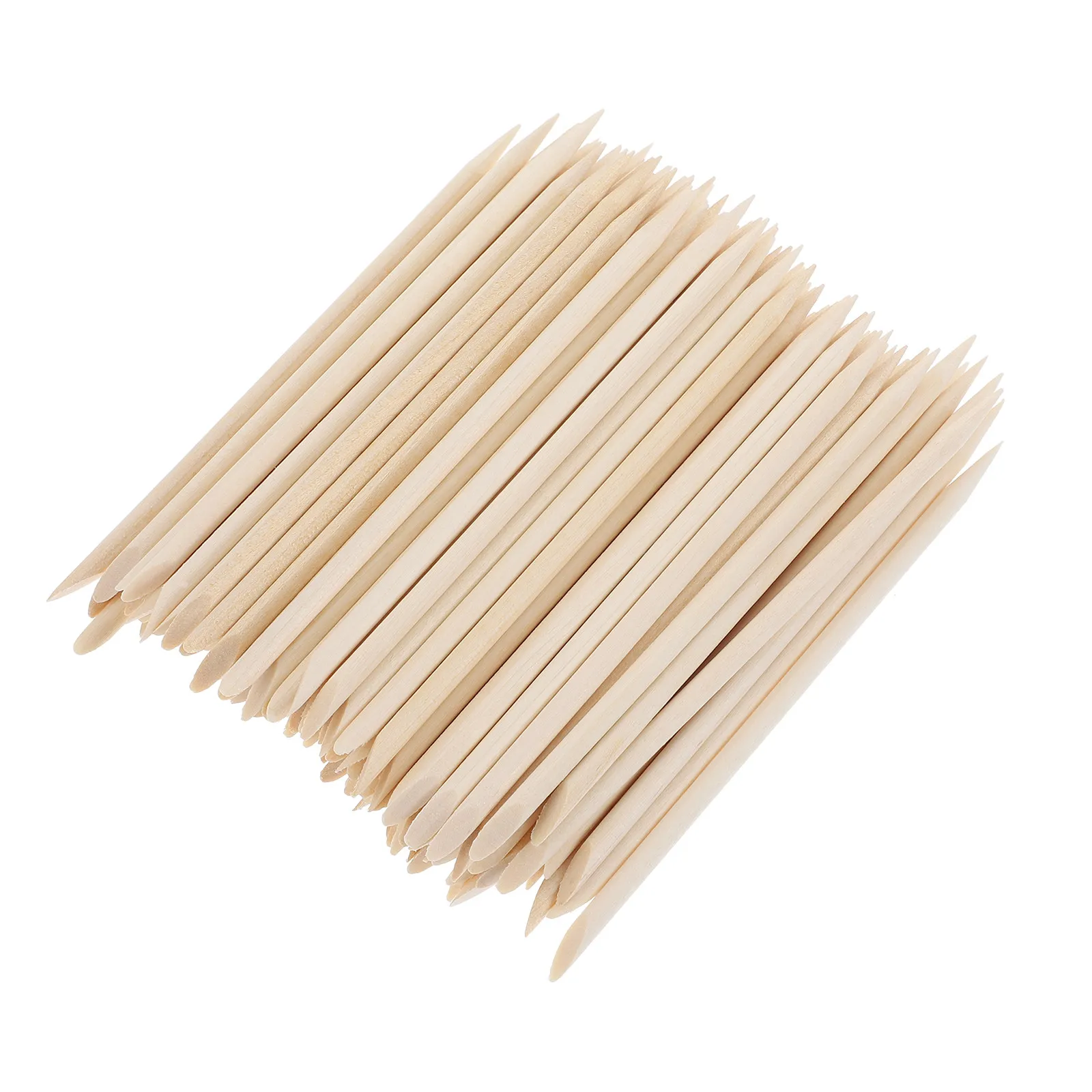 300 bâtonnets en bois naturel pour ongles, pousse-cuticules doux pour le nail art, outil de manucure et pédicure, fournitures de manucure pour femmes