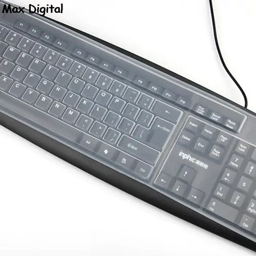 Imagen 2 del producto Cubierta Universal de silicona a prueba de polvo para teclado de ordenador, Protector de piel para teclado
