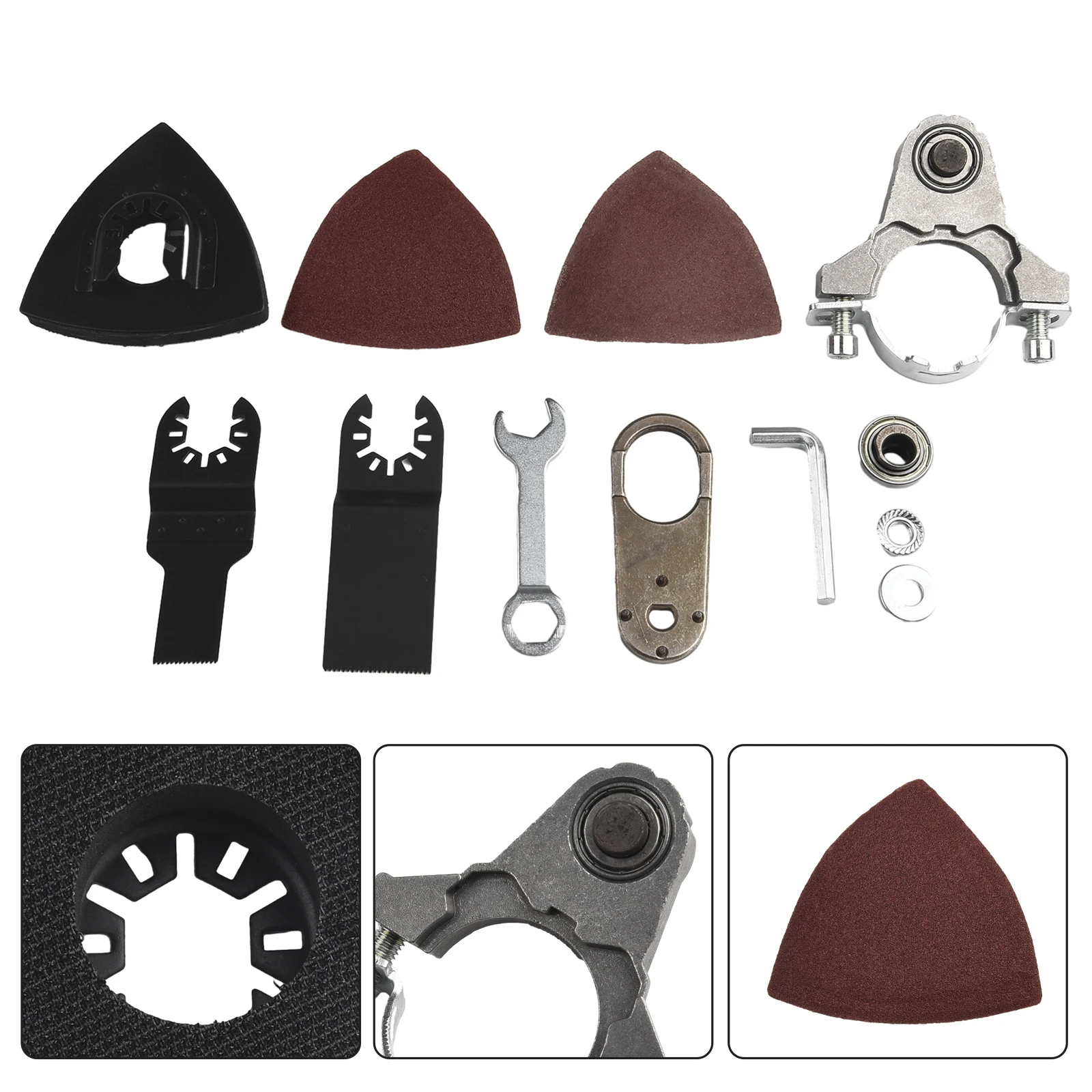 

1set Angle Grinder Conversion Head Adapter Set M10 Thread For Oscillating Tools For Cutter Grinder Capable Opening Grinding