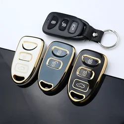 2+1/3+1/2/3 Bottons Tpu Car Key Case Cover Shell for Hyundai Kia Elantra Sonata Accent Tucson Sonata Santa FE Carens 2007-2011