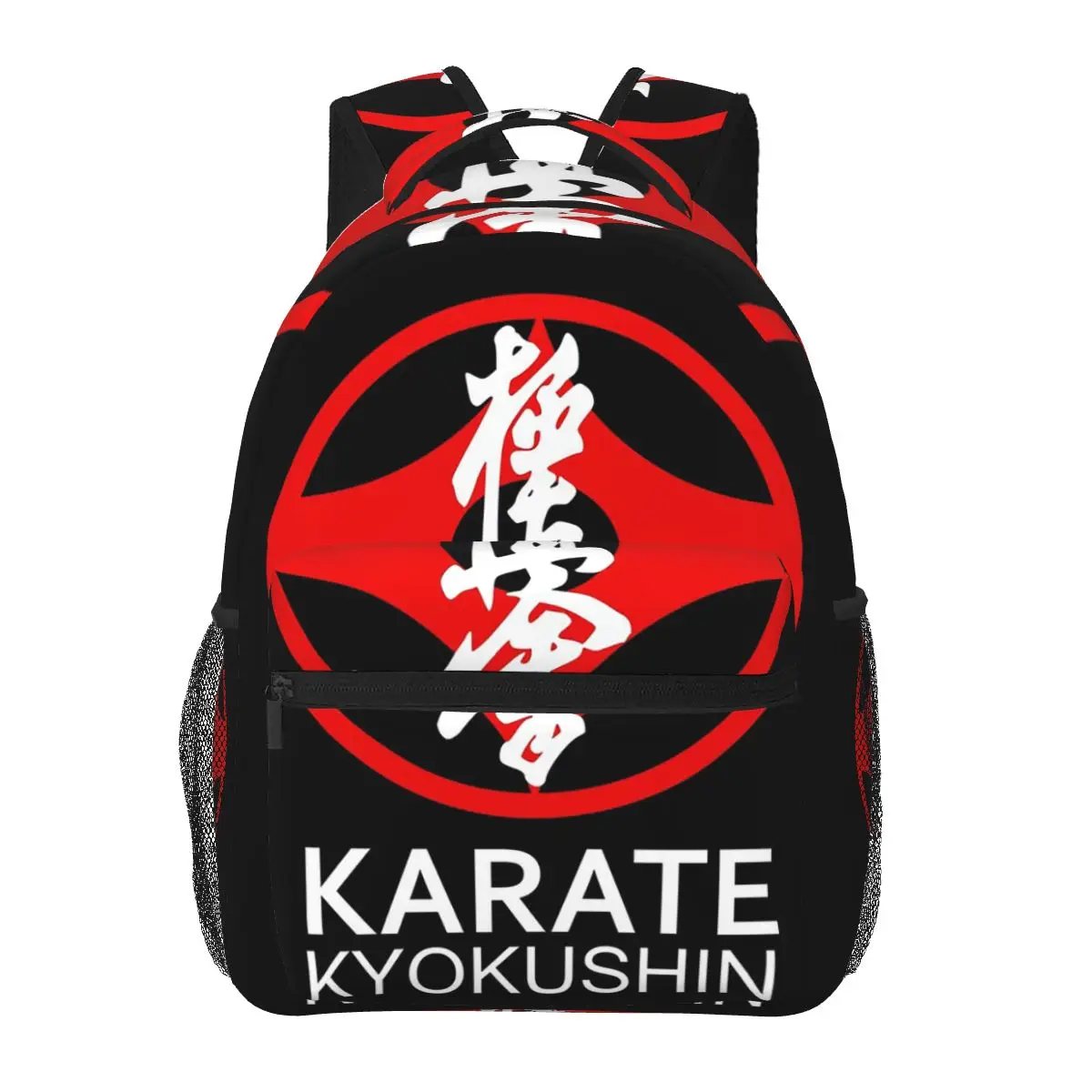 

Kyokushin Karate Bushido Values Martial Student Backpack School Bag Hiking Travel Daypack for Boys Girls Bookbag Shoulder Bags