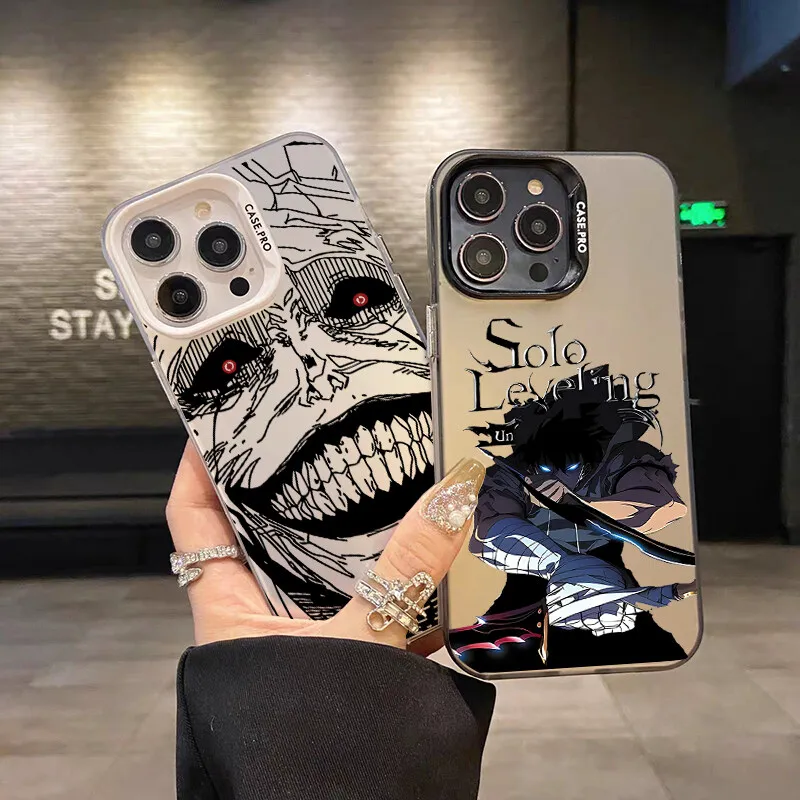 Funda de teléfono genial para OnePlus Nord 4 Nord4 5G 3 2 8T Nord CE 2 3 4 Lite Anime coreano Solo nivelación chapado láser IMD cubierta