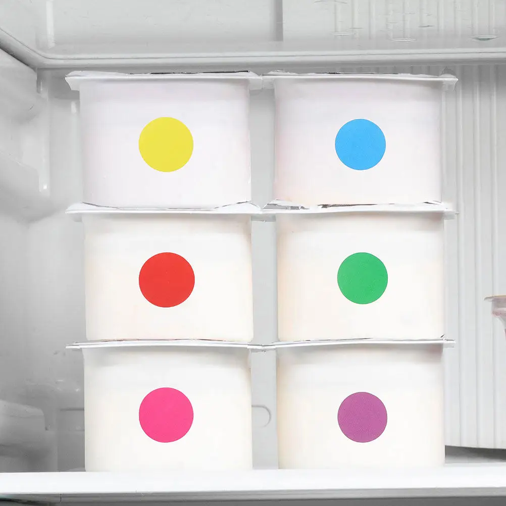 

10 Sheets Colorful Round Dot Stickers Removable Self Adhesive for School Office Home Organization Color Coding File
